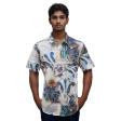 Print Blue Shirt : Ditto