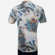 Print Blue Shirt : Ditto