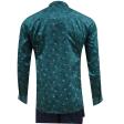 Print Blue Shirt : Party