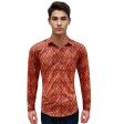 Print Orange Shirt : Ditto