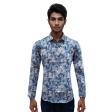 Print Blue Shirt : Ditto