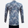 Print Blue Shirt : Ditto
