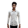 Self Design White Shirt : Business