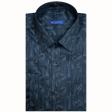 Print Blue Shirt : Slim