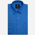 Plain Aqua Blue Shirt : Business