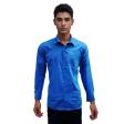 Plain Aqua Blue Shirt : Business