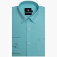 Plain Aqua Blue Shirt : Business