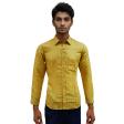 Self Design Yellow Shirt : Ditto