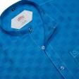 Self Design Blue Shirt : Ditto