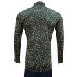 Print Green Shirt : Party