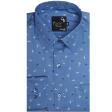 Print Dark Green Shirt : Party