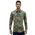 Print Green Shirt : Party