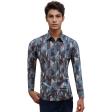 Print Gray Shirt : Party