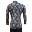 Print Gray Shirt : Party