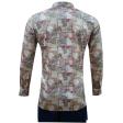 Print Rust Shirt : Party