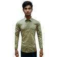 Print Green Shirt : Party