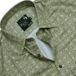 Print Green Shirt : Party