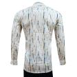 Print Blue Shirt : Party