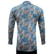 Print Blue Shirt : Party
