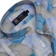 Print Blue Shirt : Party