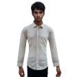 Self Design White Shirt : Slim