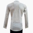 Self Design White Shirt : Slim