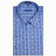 Print Light Blue Shirt : Slim