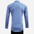Print Light Blue Shirt : Slim