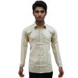 Self Design Fawn Shirt : Business