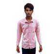 Self Design Pink Shirt : Business