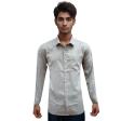 Self Design Gray Shirt : Business