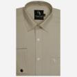 Self Design Fawn Shirt : Business
