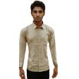 Self Design Fawn Shirt : Business