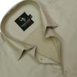 Self Design Fawn Shirt : Business
