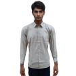 Self Design Gray Shirt : Business