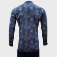 Print Blue Shirt : Party