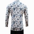 Print Blue Shirt : Party