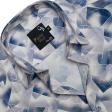 Print Blue Shirt : Party