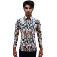 Print Green Shirt : Party