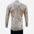 Print Brown Shirt : Party