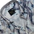 Print Blue Shirt : Party