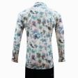 Print Green Shirt : Party