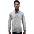 Print Gray Shirt : Party