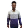 Print Purple Shirt : Party