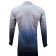 Print Blue Shirt : Party