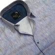Print Blue Shirt : Party