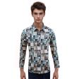 Print Green Shirt : Party
