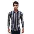 Print Navy Blue Shirt : Party