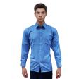 Plain Blue Shirt : Business