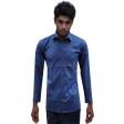 Checks Dark Blue Shirt : Business